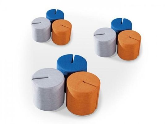 Round Pouf Footstool Ottoman Chair R310 Shared Space Furniture