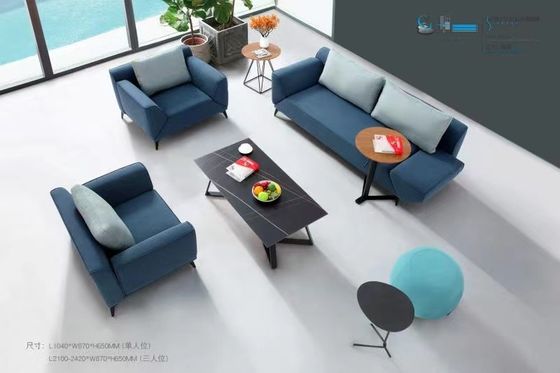 Muti Purpose Upholstered Salon Reception Chairs Waiting Sofa For Office