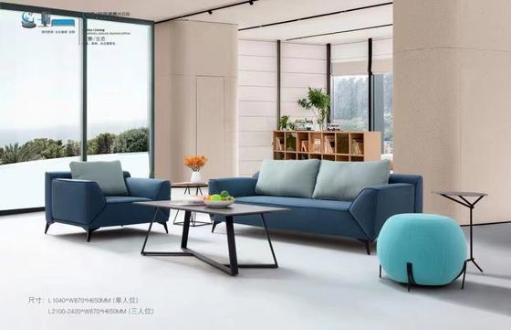 Muti Purpose Upholstered Salon Reception Chairs Waiting Sofa For Office