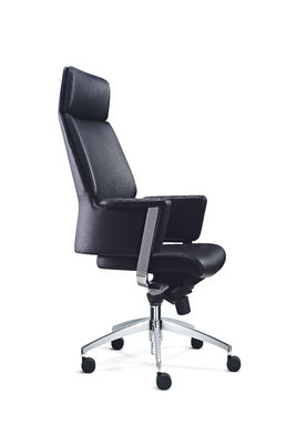 Adjustable Leatherite Armless Executive Office Chair Swivel