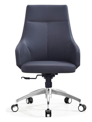 Tilting Cowhide Executive Leather Office Chair High Density
