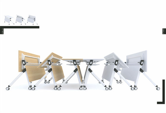 Adjustable Conference Table Chairs With Wheels ISO Certificated