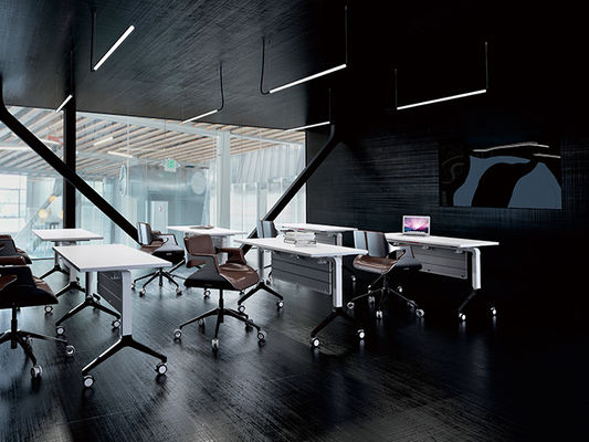 Meeting Hall Chairs Armless Conference Room Chairs Powder Coating Steel