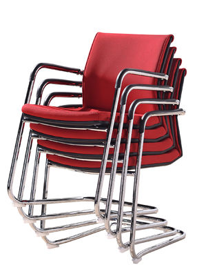 Ergonomic Leather Boardroom Chairs Stacking Conference Room Chairs