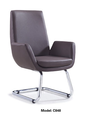 Tan Leather Executive Visitors Chair For Office Oem