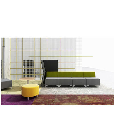 Fixed Shared Workplace Fabric Office Lobby Sofa And Collaborative Sofa