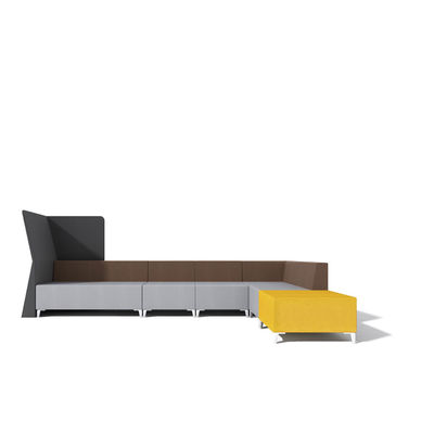 Fixed Shared Workplace Fabric Office Lobby Sofa And Collaborative Sofa