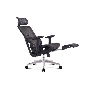Classical Modern Mesh Seat Office Chair Pneumatic Height Adjustment Blue Color