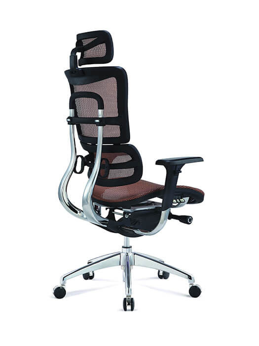 Swivel Reclining Mesh Office Chair Moon Mesh Back Operator Chair