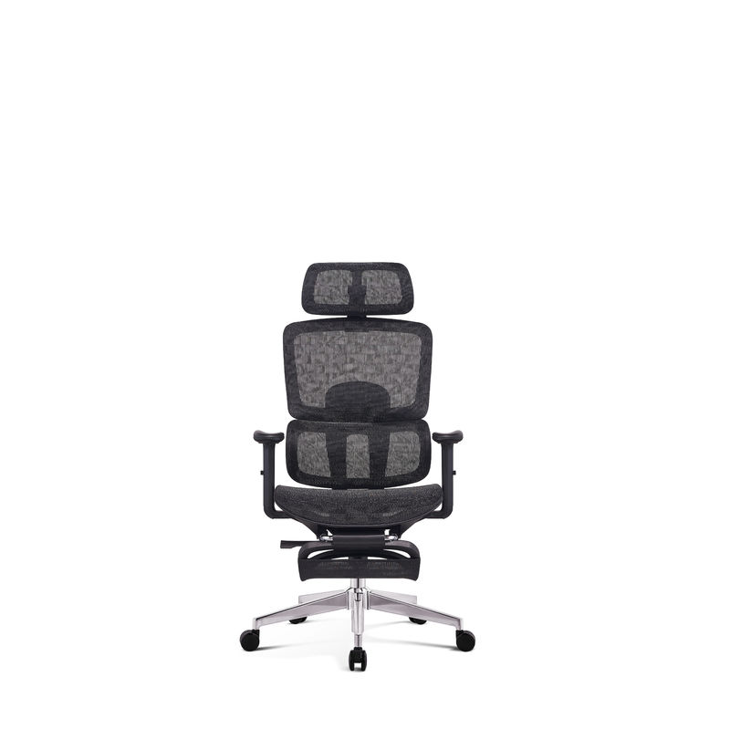 Classical Modern Mesh Seat Office Chair Pneumatic Height Adjustment Blue Color